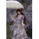 Cyans Qing Oil Painting Blooming Shade Short and Long One Piece(Leftovers/Full Payment Without Shipping)